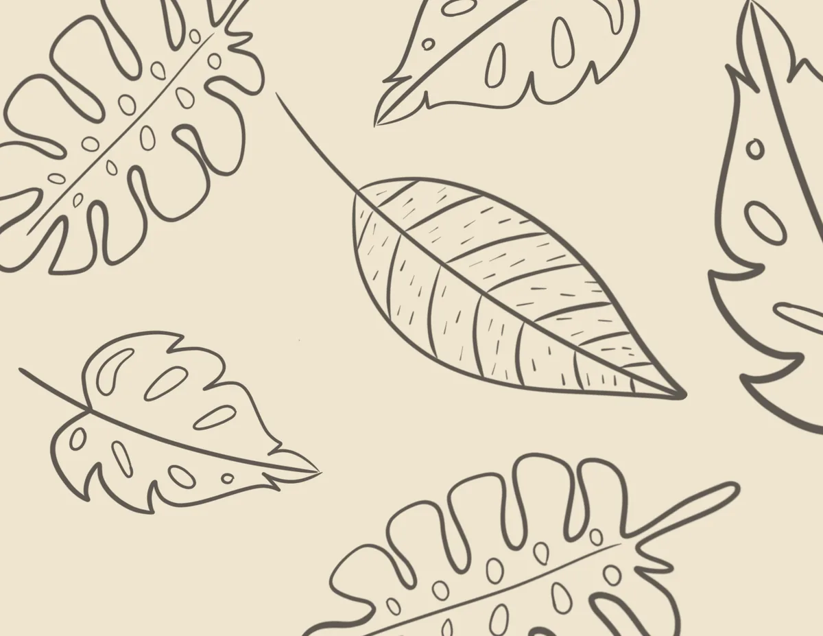 Multi-Leaf Outline — the printed card